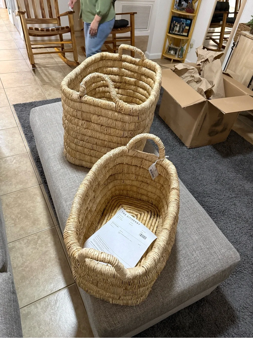The Citizenry Natural Tan Merapi Storage Basket - Light